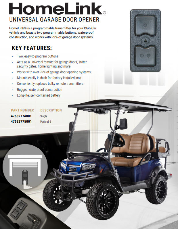 Homelink Universal Garage Door Opener